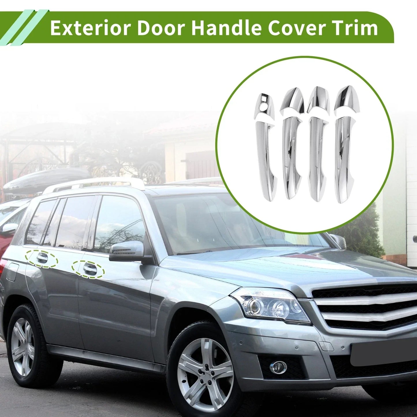 Exterior Door Handle Cover Trim for Mercedes-Benz GLK (2010-2015)