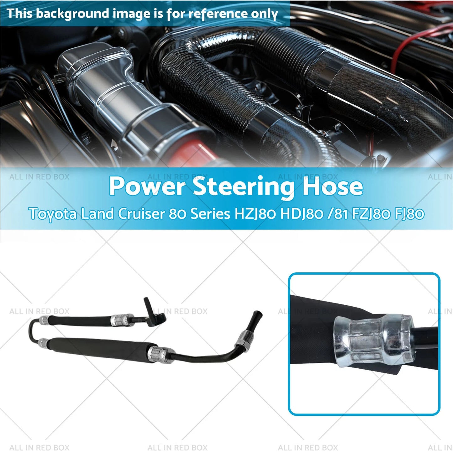 Power Steering Hose for Toyota Land Cruiser 80 Series (1990-1997)
