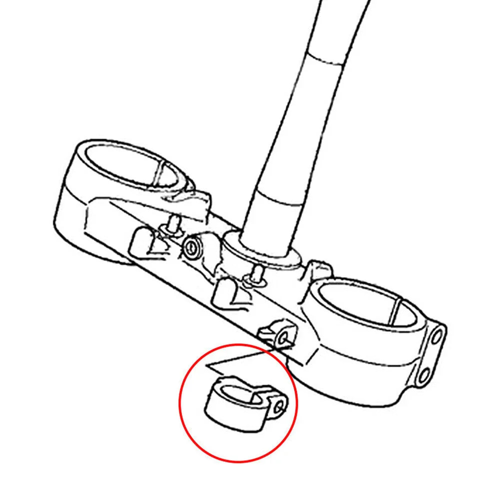 Front Brake Hose Clamp for HONDA CR80R CR85R CR125R CR250R CR500R (1996-2007)