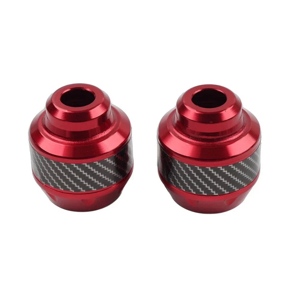 Red Front Fork Frame Sliders Crash Protection for Motorcycle