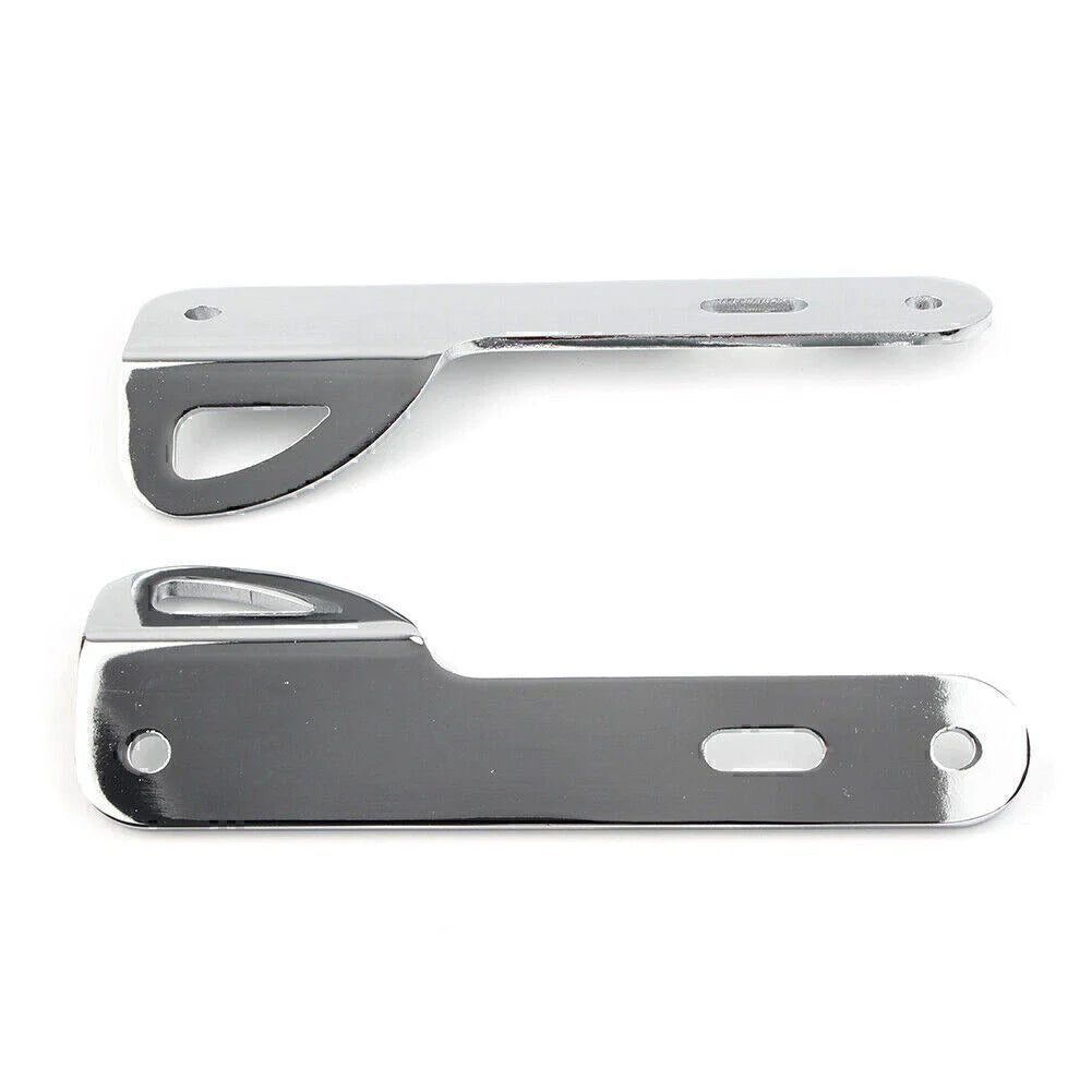 Chrome Trailer Hook Tie-Down Brackets for Harley Touring