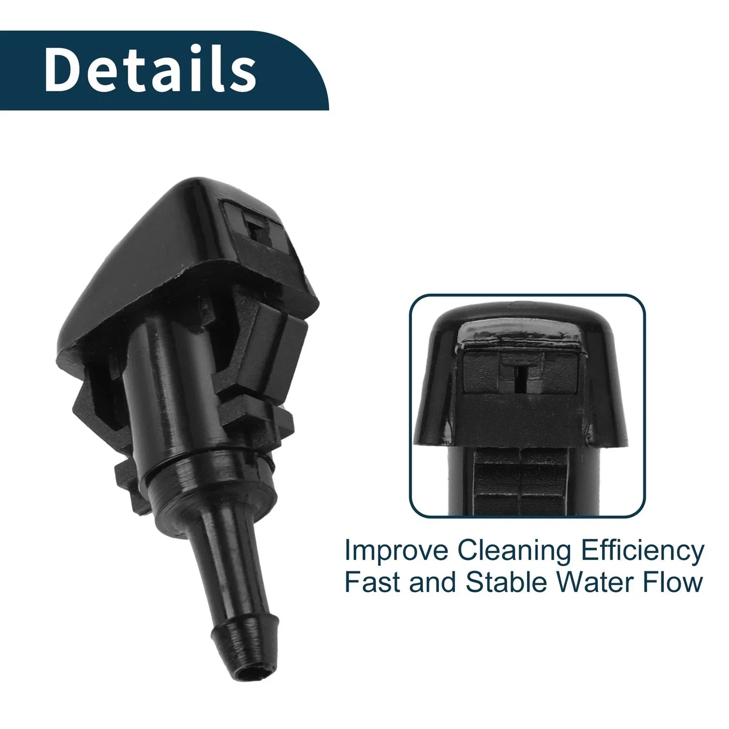 Windshield Washer Nozzle & Gasket, Fluid Hose for Dodge (2001-2009)
