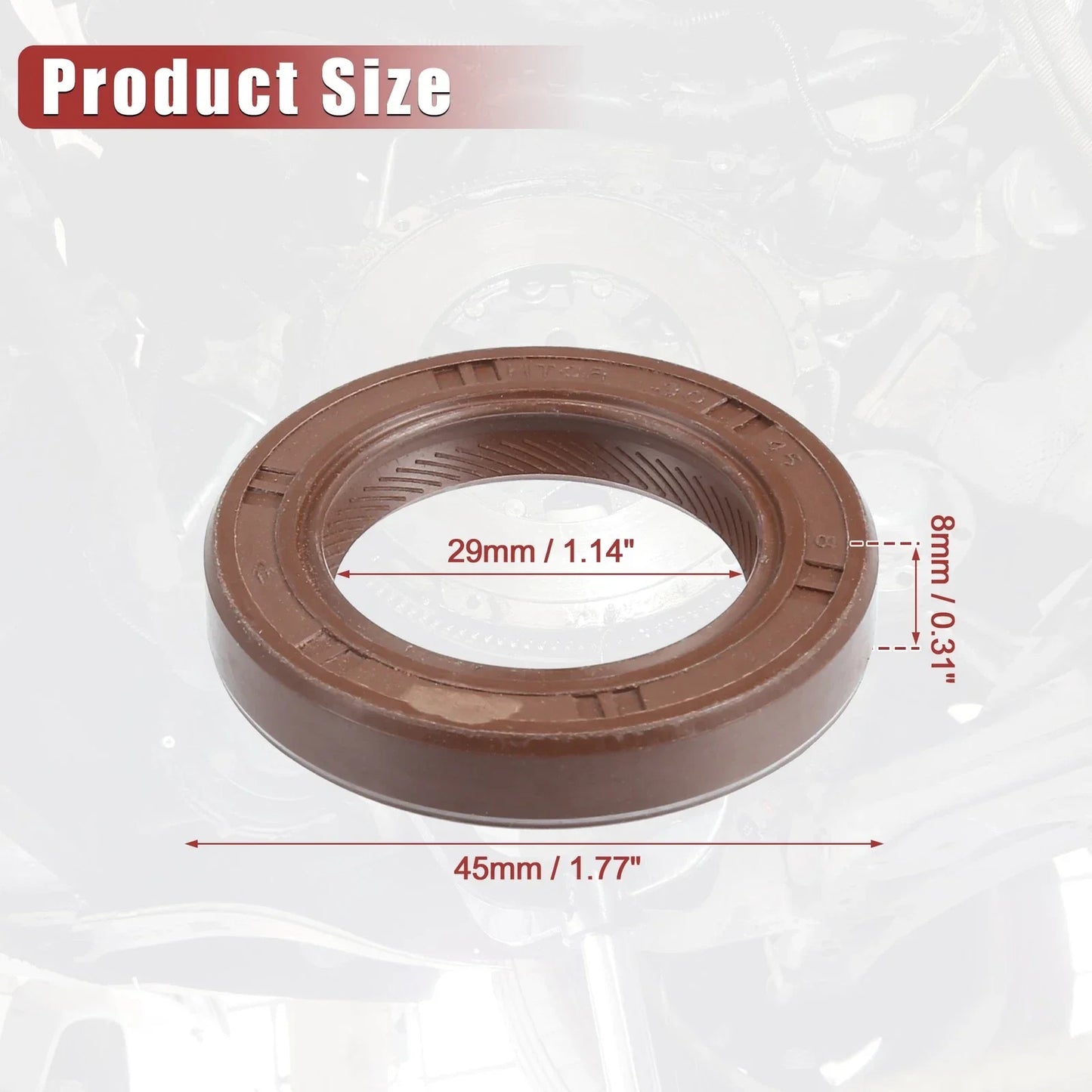 2 x Crankshaft Seal for Lexus IS 300 (2002-2005)