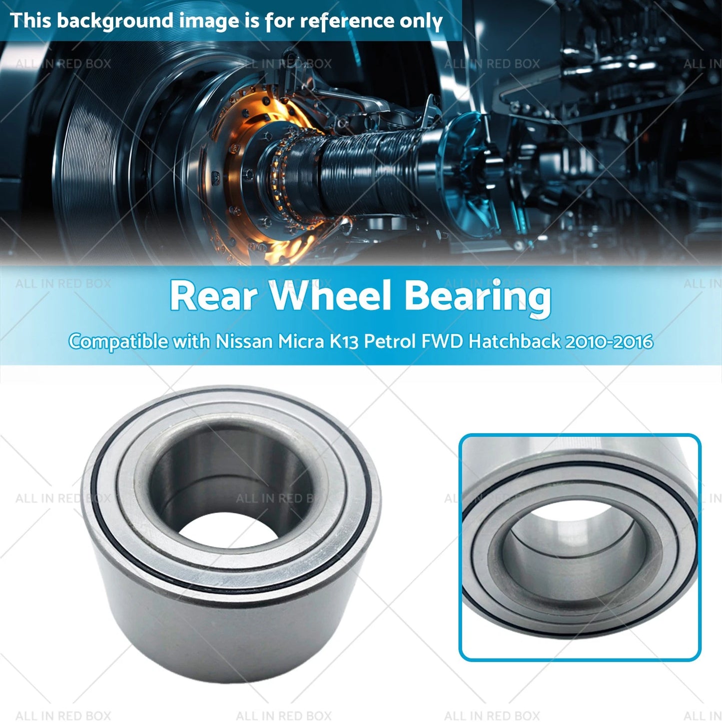 Rear Wheel Bearing for Nissan Micra K13 Petrol FWD (2010-2016)
