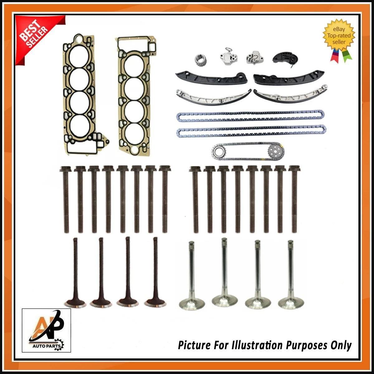 Engine Rebuild Parts Kit for Land Rover Discovery 5.0 Petrol (2017–2022)