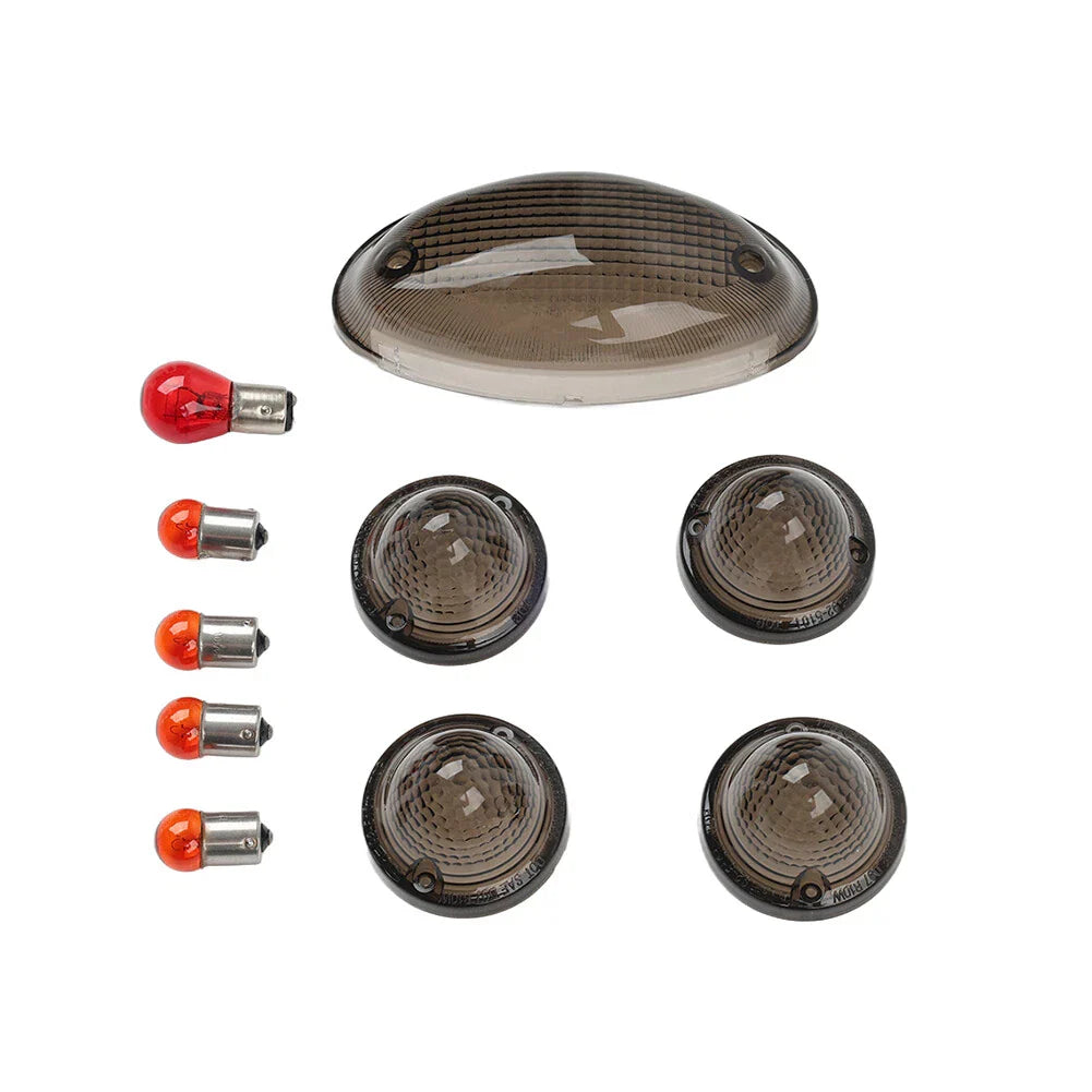 Turn Signal Covers Tail Light Lens Smoke for T100 Scrambler Speedmaster Roadster