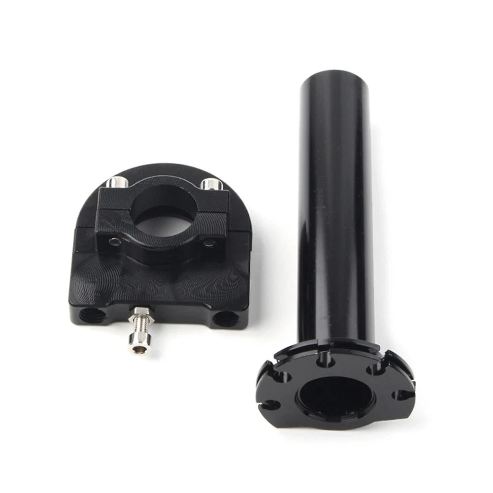 7/8in Turn Twist Throttle Handle Bar Tube for Universal CNC Black