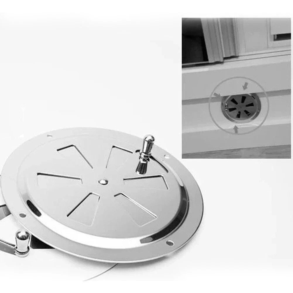 5 x Stainless Steel Marine Air Vent Butterfly Boat Round Louvered Vent for Boat