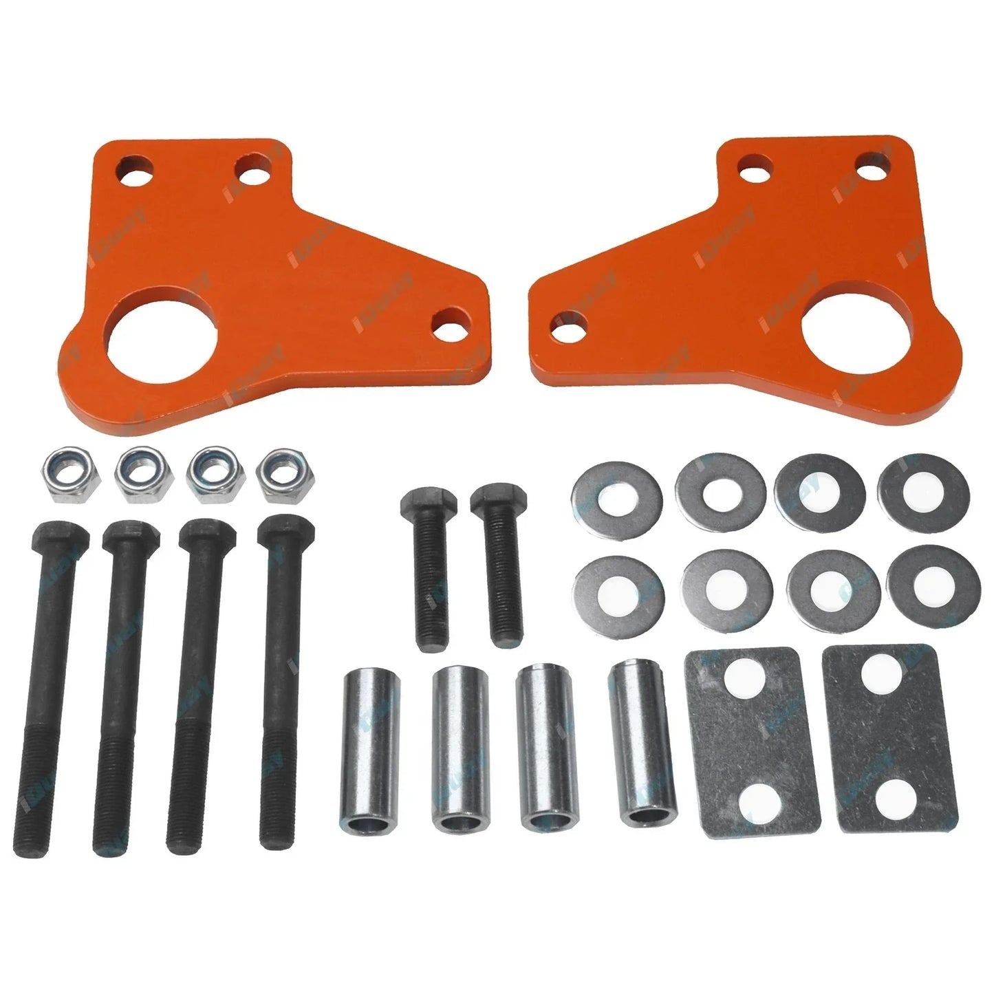 Heavy Duty Recovery Tow Point Pair for Hilux KUN25 KUN26 4WD Rated 2500kg