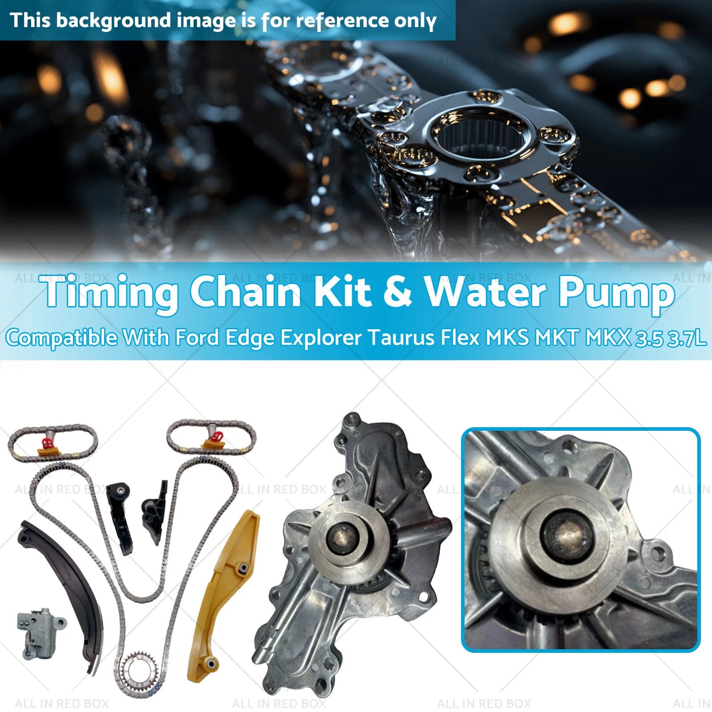 Timing Chain Kit & Water Pump for Ford Edge Explorer F150 Flex Mustang (2007-2020)