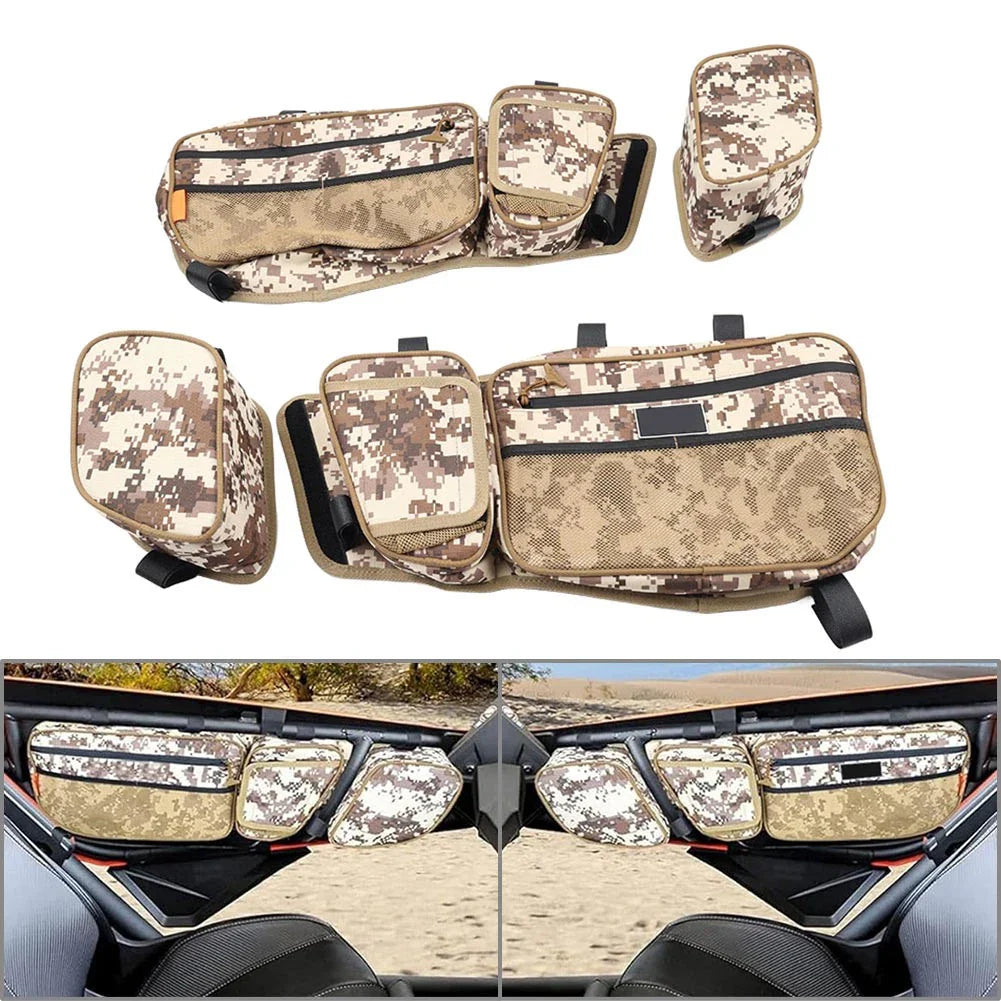 Front Side Door Storage Bags w/ Knee Pad for Can-Am Maverick X3 Turbo (2017-2024)