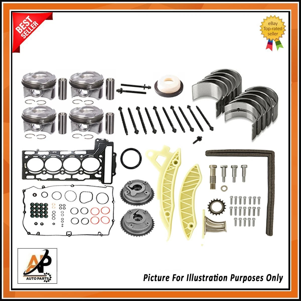 Engine Piston STD Replacement for BMW 3 Series F30 F80 N13B16 (2012–2019)