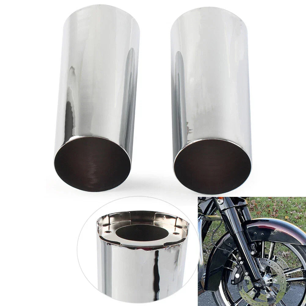 Smooth Fork Tube Slider Covers for Harley Electra Tri Glide FLHX (2009-2023)