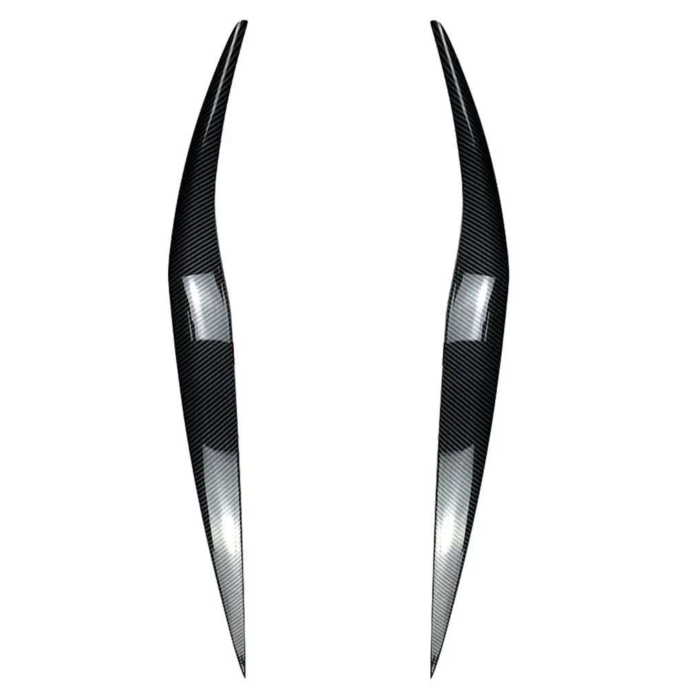 Carbon Fiber Front Headlight Eyebrow Cover Trim for Ford Fiesta (2013-2017)