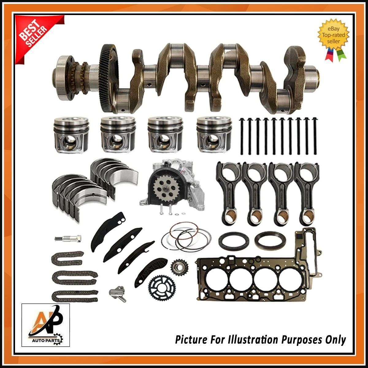 Crankshaft Pistons Rebuild Parts Kit for Mini Countryman 2.0 (2011–2024)