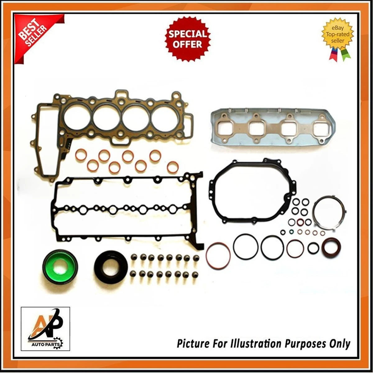 Engine Full Gasket Set 2.0L Diesel for Jaguar Land Rover (2008–2014)