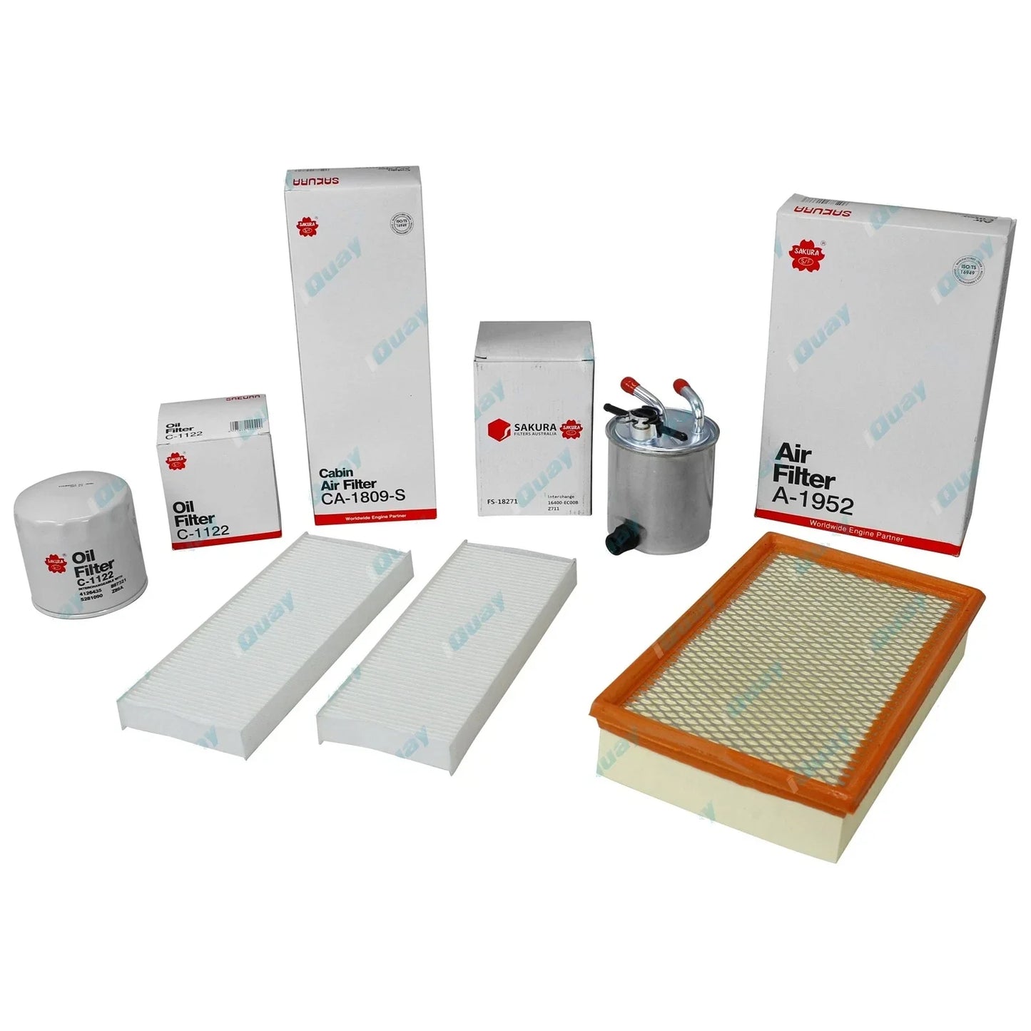 Oil Air Fuel Cabin Filter Service Kit for Pathfinder R51 YD25DDTI 2.5L 7/06~13