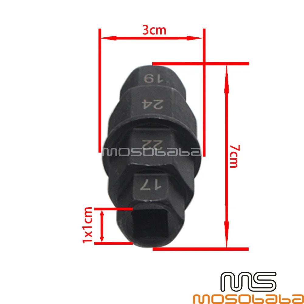 Front Spindle Wheel Removal Tool 17mm 19mm 22mm 24mm for Suzuki Yamaha