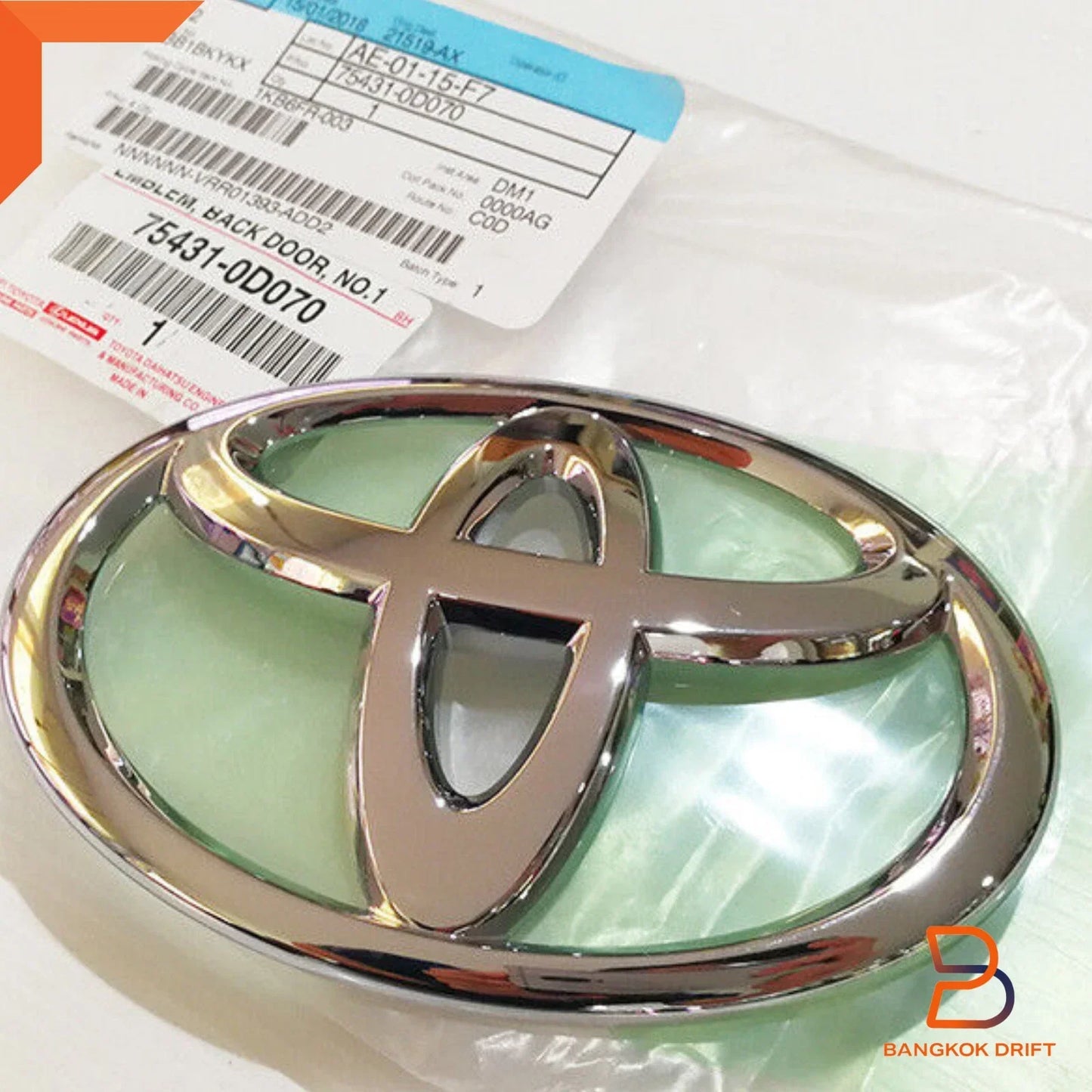 Chrome Back Door Trunk Emblem Logo for Toyota Yaris (2005-2013)