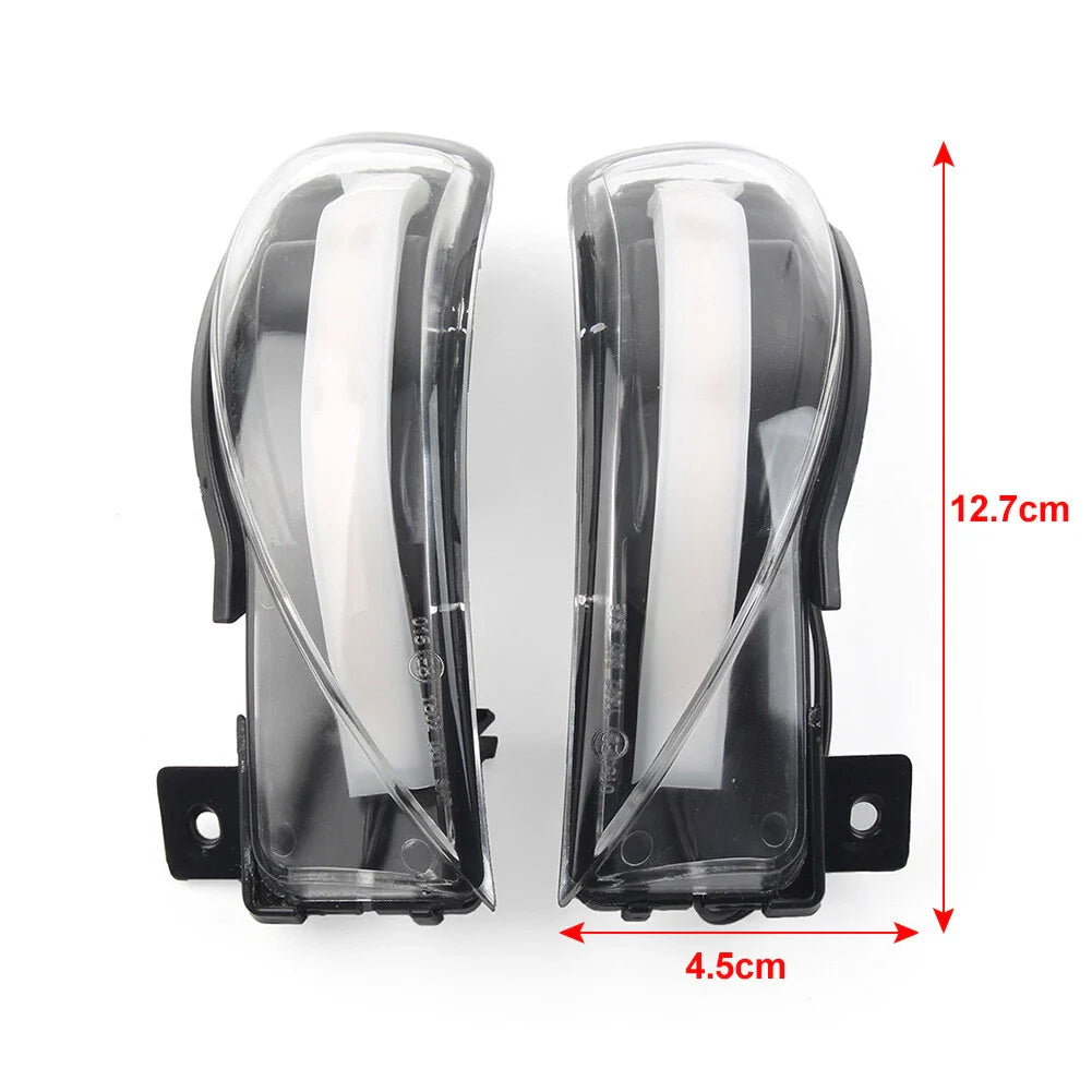 Clear Side Mirror Turn Signal Lights for Mazda 3 BL 08-14, 6 GH 07-15 (08-15)