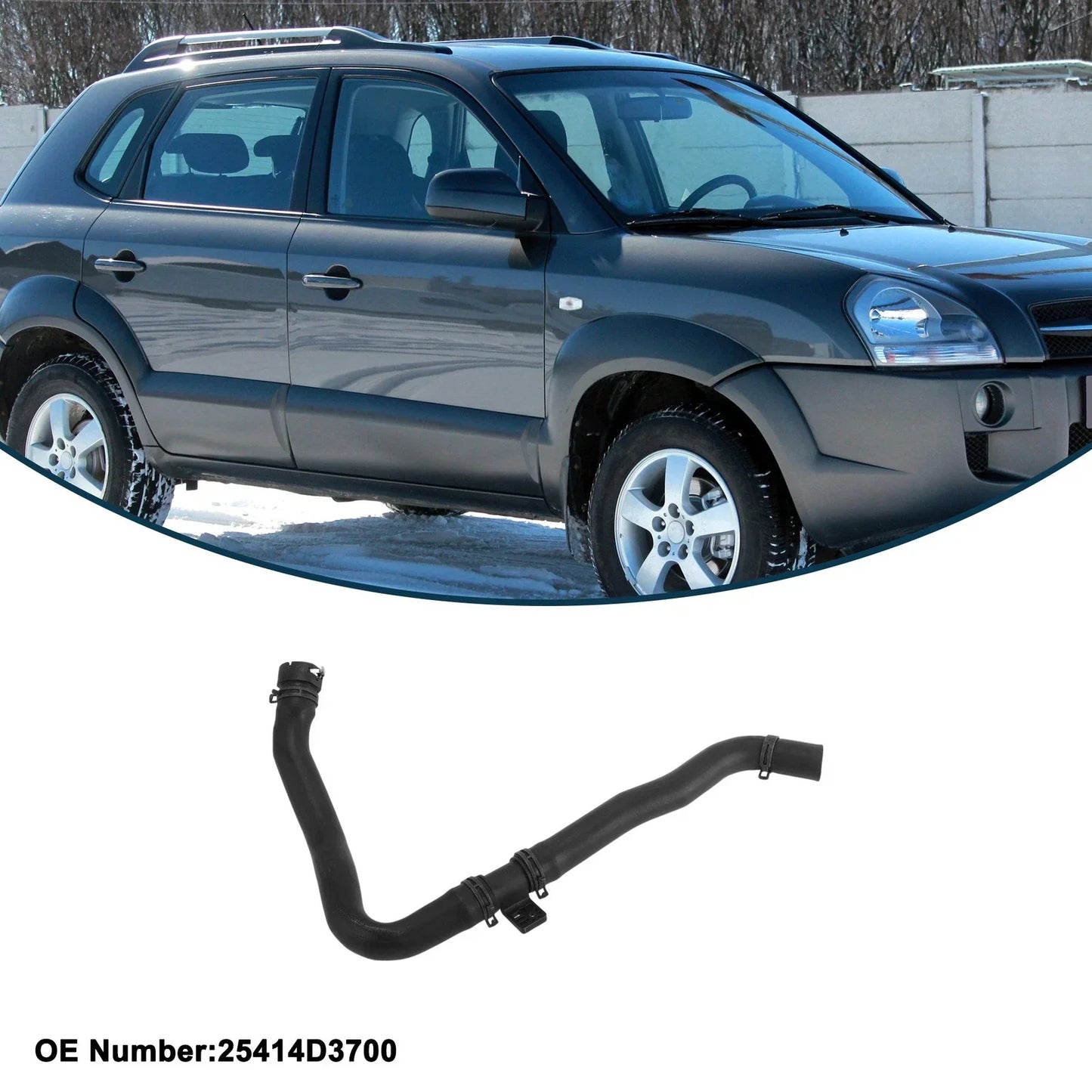 Radiator Hose for Hyundai Tucson 2016-2019 Rubber Water Pipe
