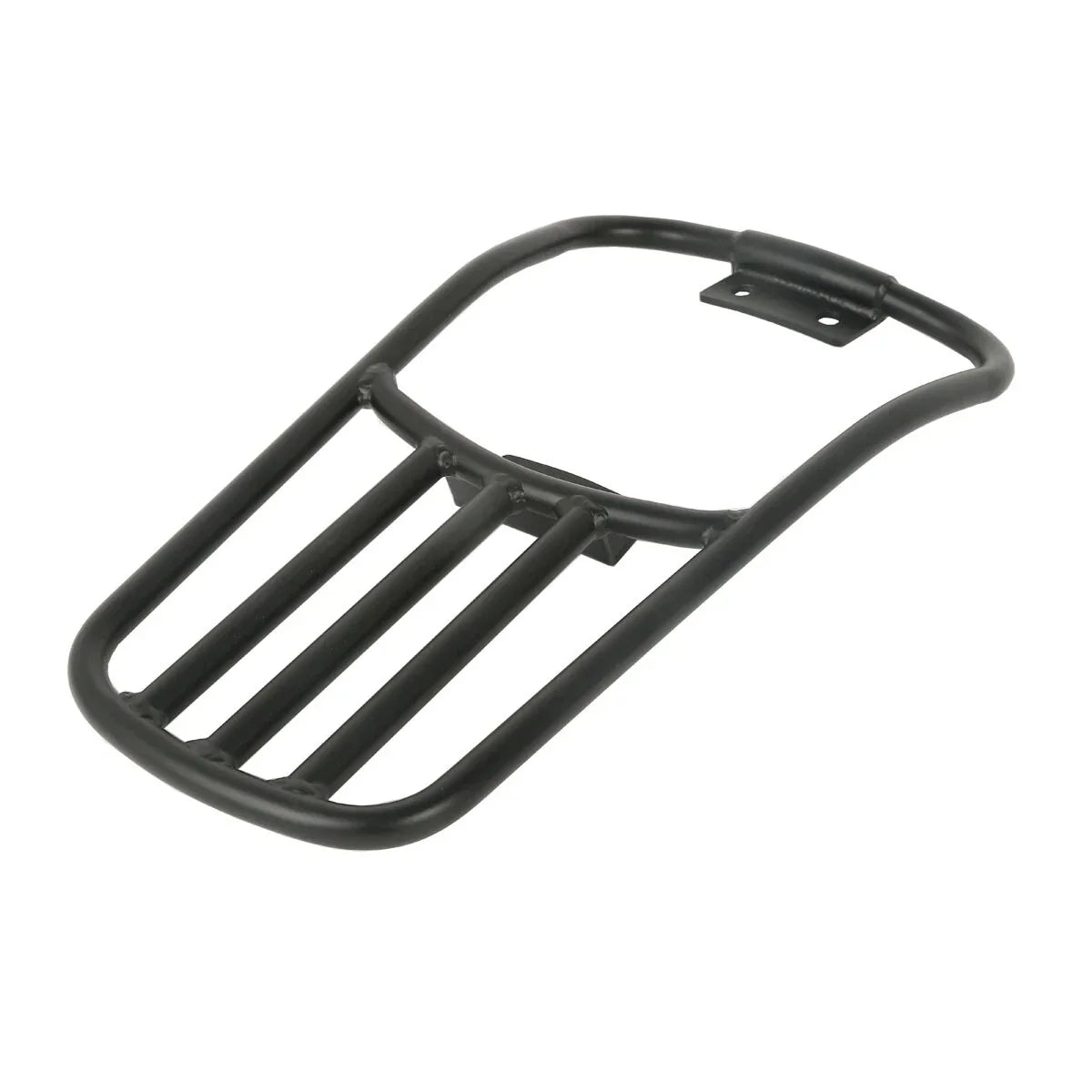 Black Rear Fender Luggage Rack for Harley Softail Deluxe (2005-2017)