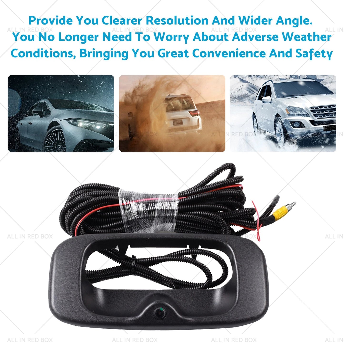 Tailgate Handle Bezel Backup Camera for GMC Silverado 1500 2500 (1999-2006)