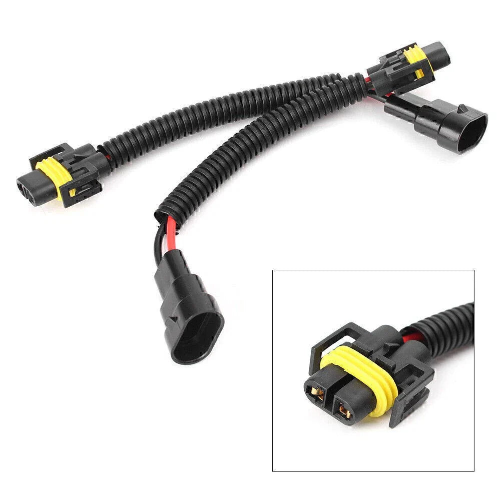 9006 to H11 Adapter Wiring Harness Socket for Headlight Fog Light (Universal)