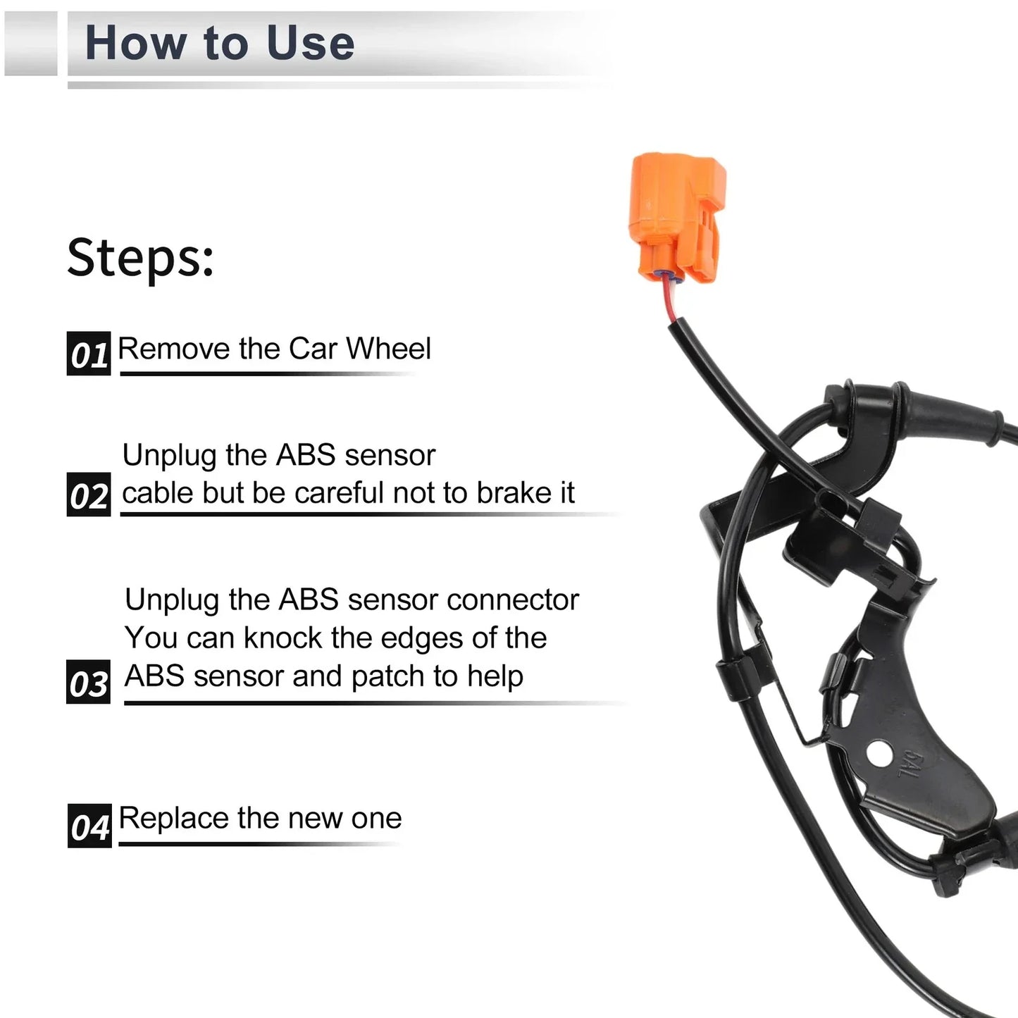 ABS Wheel Speed Sensor for Honda Civic L4 Front Left (2006-2011)