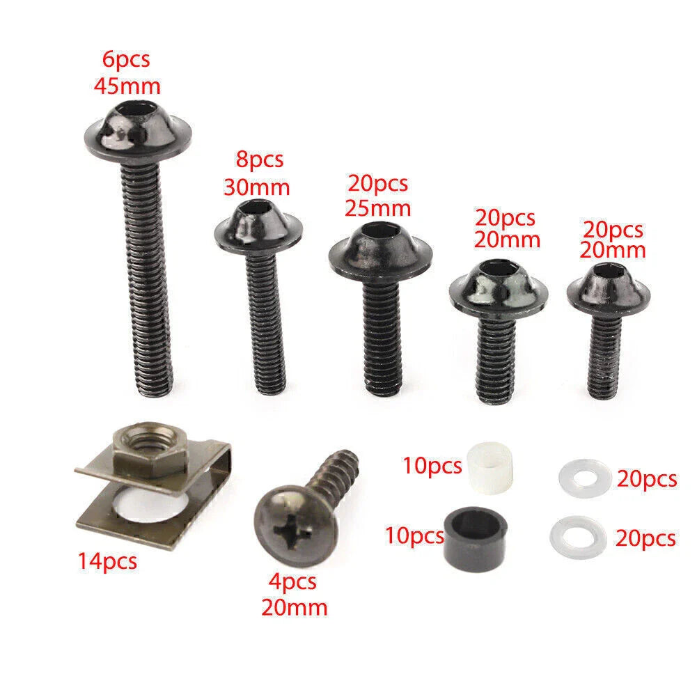 Fairing Bolt Kit Screws for Kawasaki Ninja ZX6R ZX7R ZX9R ZX14