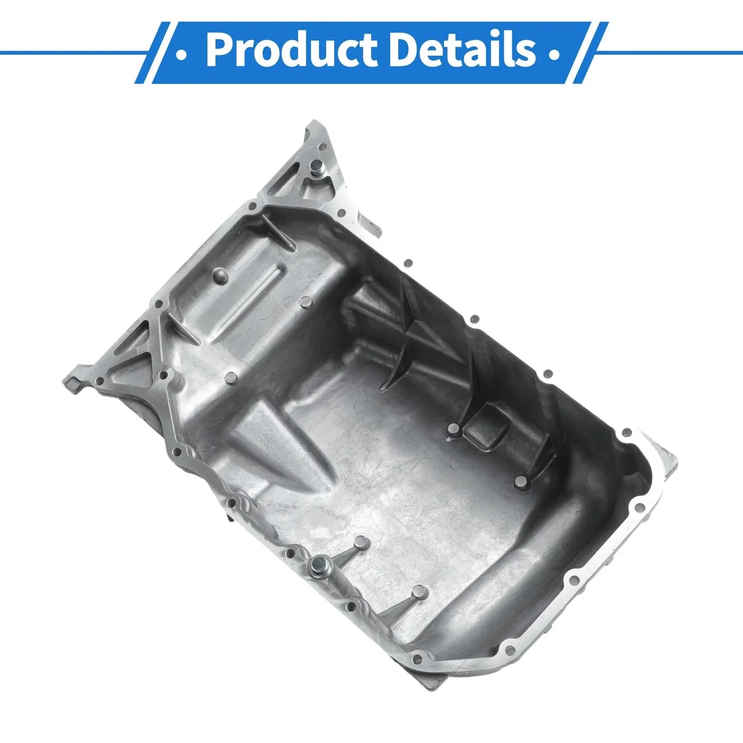 Engine Oil Pan for Honda Accord (2008-2012) - 1 x Steel Silver Tone