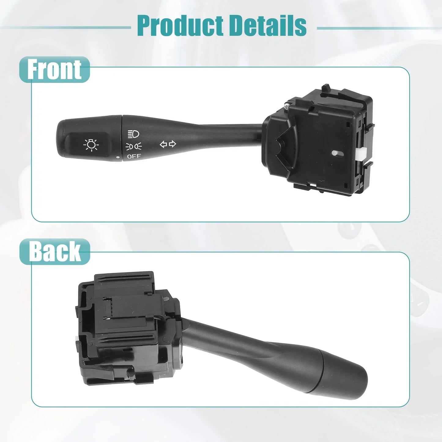 Turn Signal Switch for Chrysler Sebring, Dodge Stratus, Black (2001-2006)
