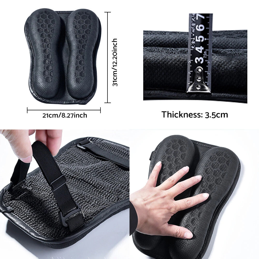 Gel Rear Seat Cushion for Motorcycle - 3D Honeycomb Structure