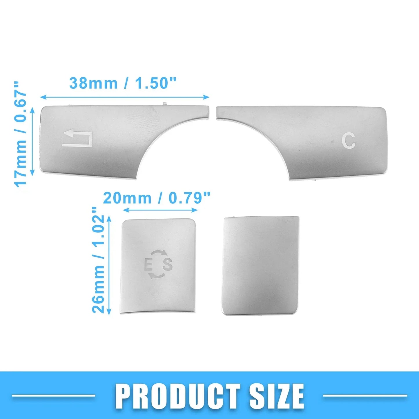Multimedia Radio Button Cover Sticker for Mercedes-Benz