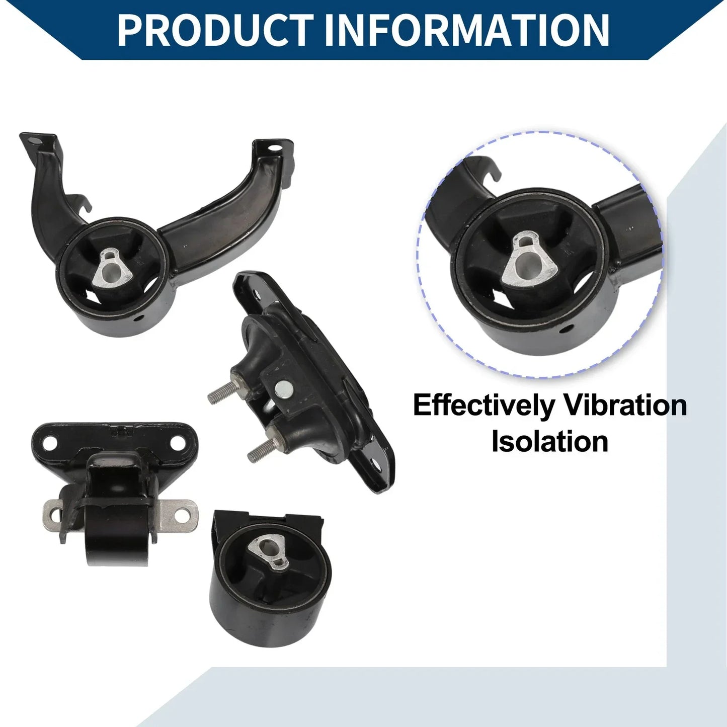 Engine Motor Trans Mount Set for Dodge Avenger 2.4L (2008-2014)