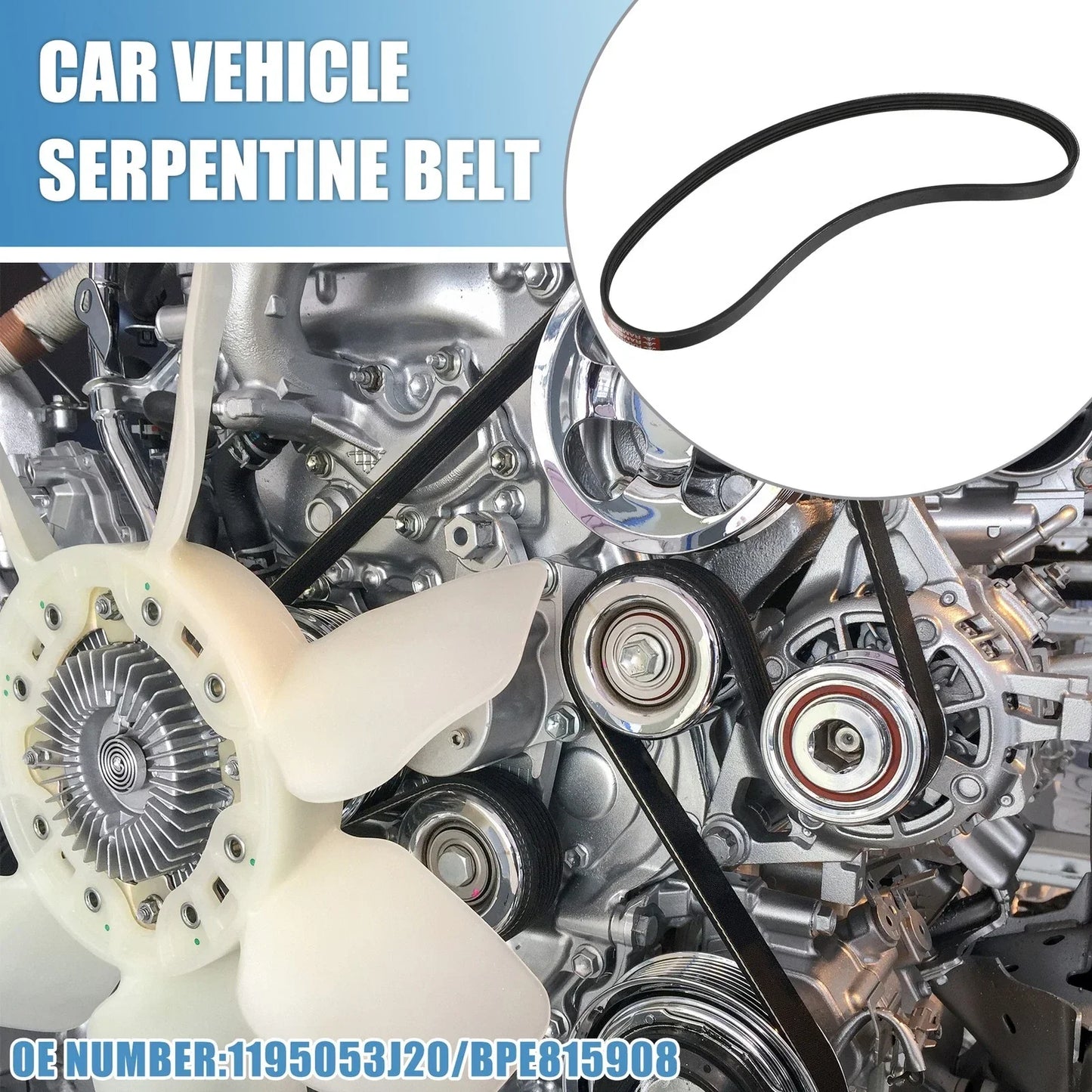 Serpentine Belt Kit for Honda Civic 1996-2000 (2 x Belts)