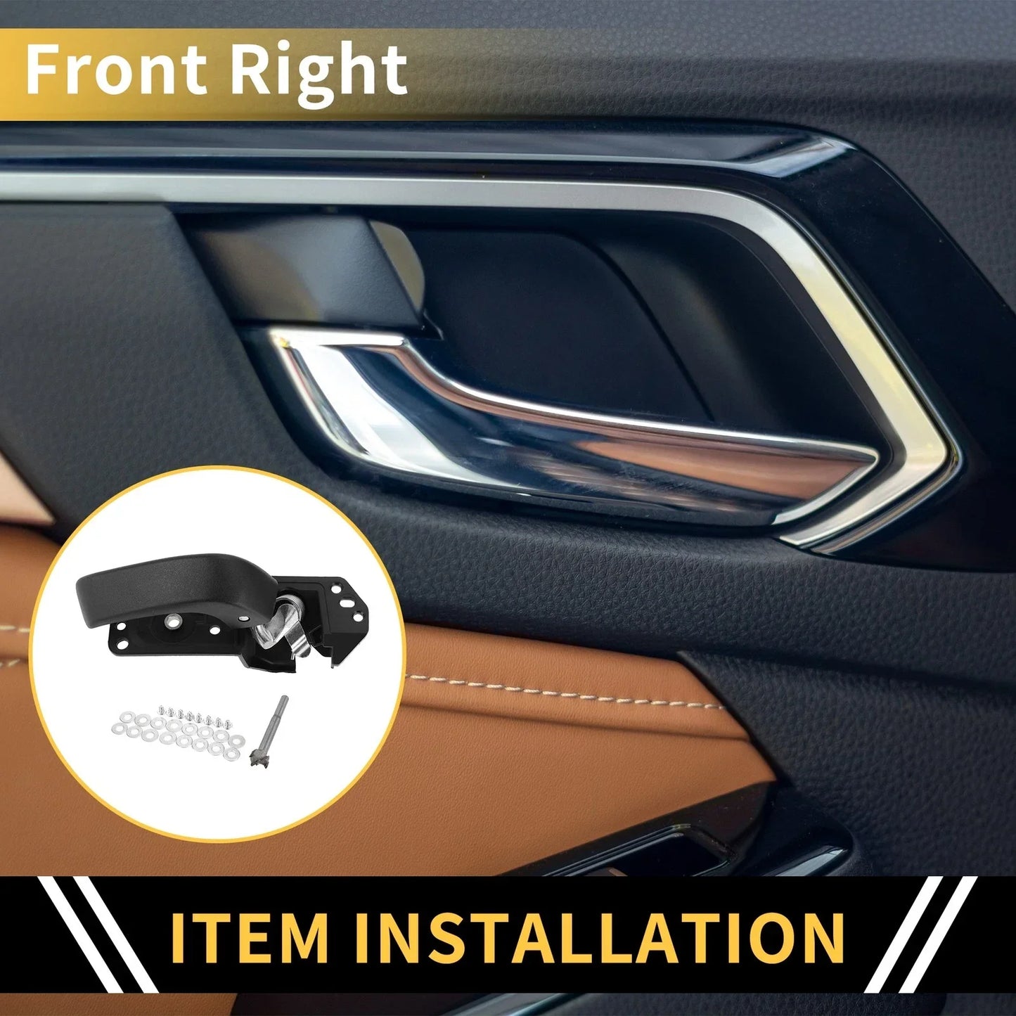 Front Right Interior Door Handle for Chevrolet Silverado 2500 HD (2007-2014)