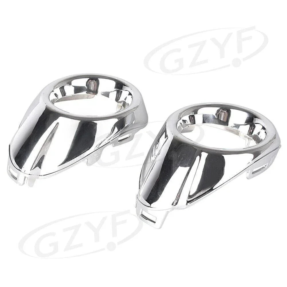 Front Fog Light Cover Bezels Trim Silver for Ford Focus (2012-2013)