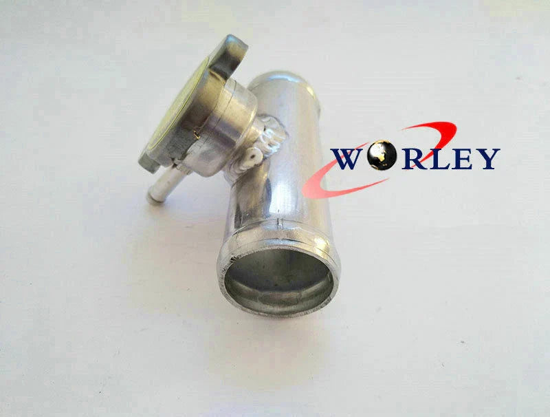 38mm Alloy Inline Radiator Pipe Filler Neck & 1.1 BAR Cap for Car
