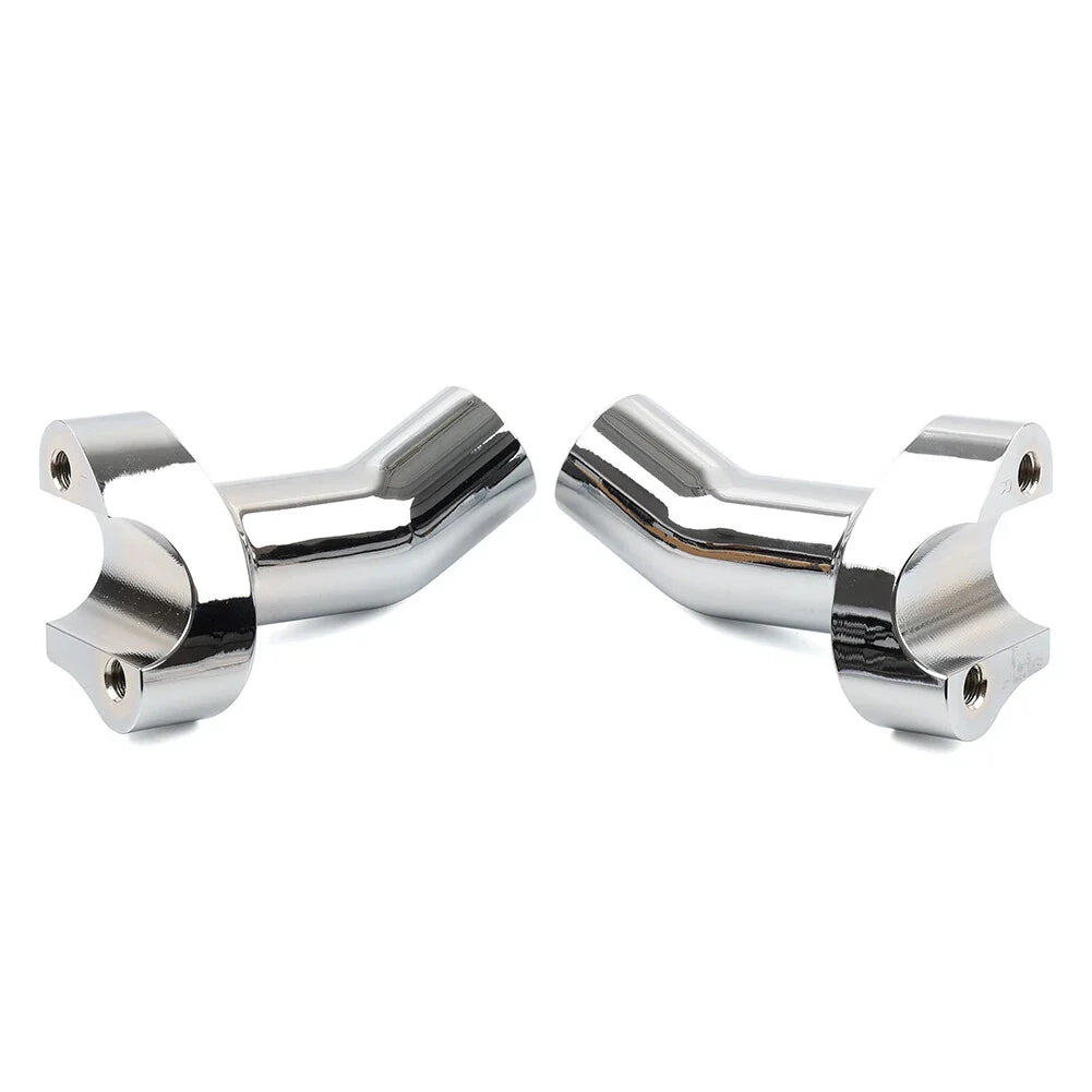 3.5" Chrome Pullback Handlebar Risers for Harley Dyna Softail Road King