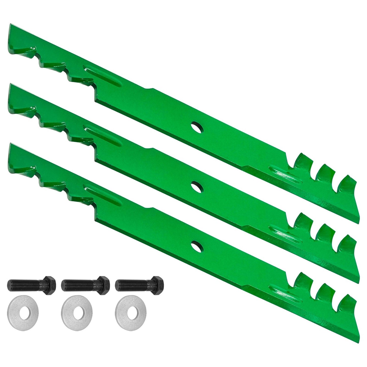 2 Deck Blade Replacement with Bolts for Toro Z450 Z453 Z500 (2007–2009)