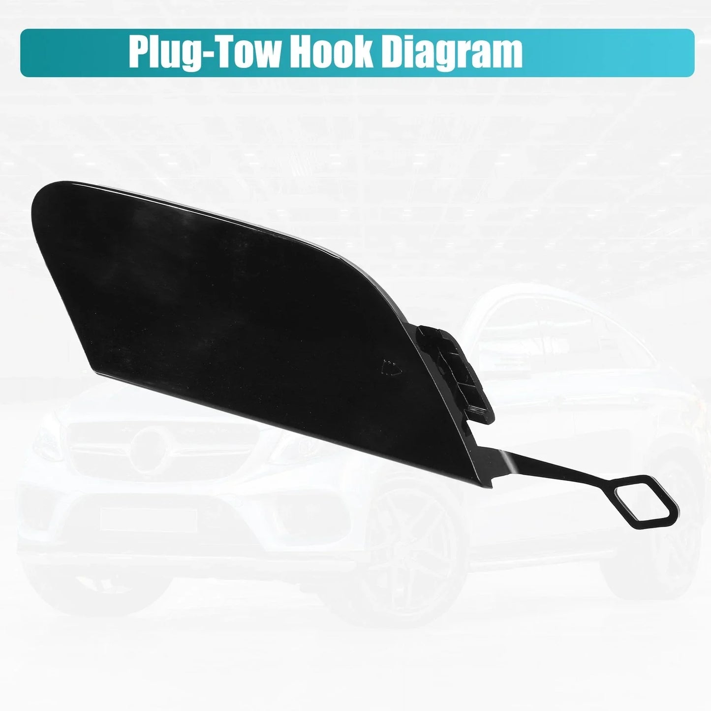 Rear Bumper Tow Hook Cover for Mercedes-Benz S 550 (2014-2017)