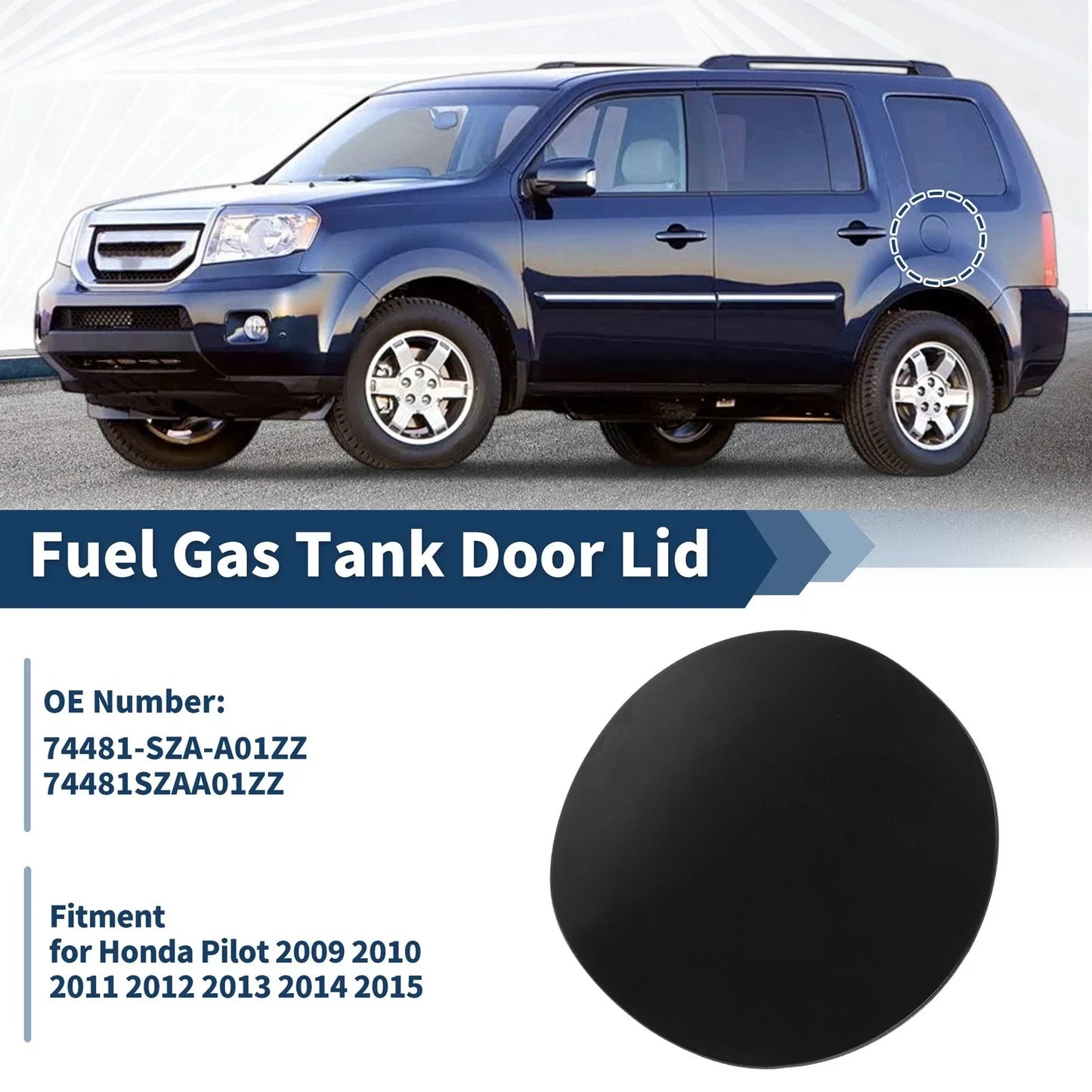 Fuel Tank Door for Honda Pilot 2009-2015 Gas Filler Door Replacement