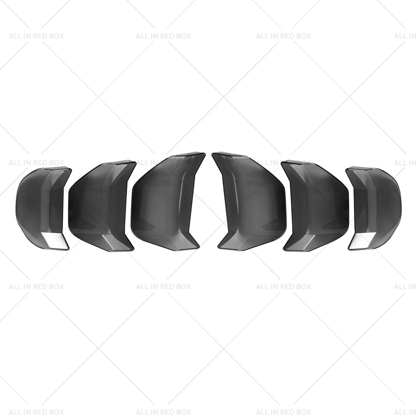 6 x Car Tail Light Lamp Cover Trim for Ford Mustang GT (2018-2022)