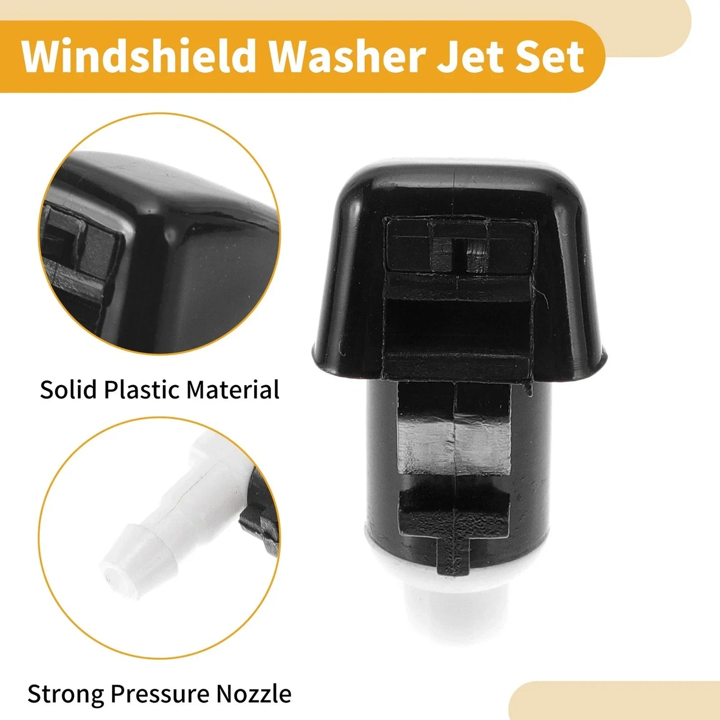 Windshield Washer Nozzle Kit for Chevrolet Malibu (2008-2012) with Gaskets