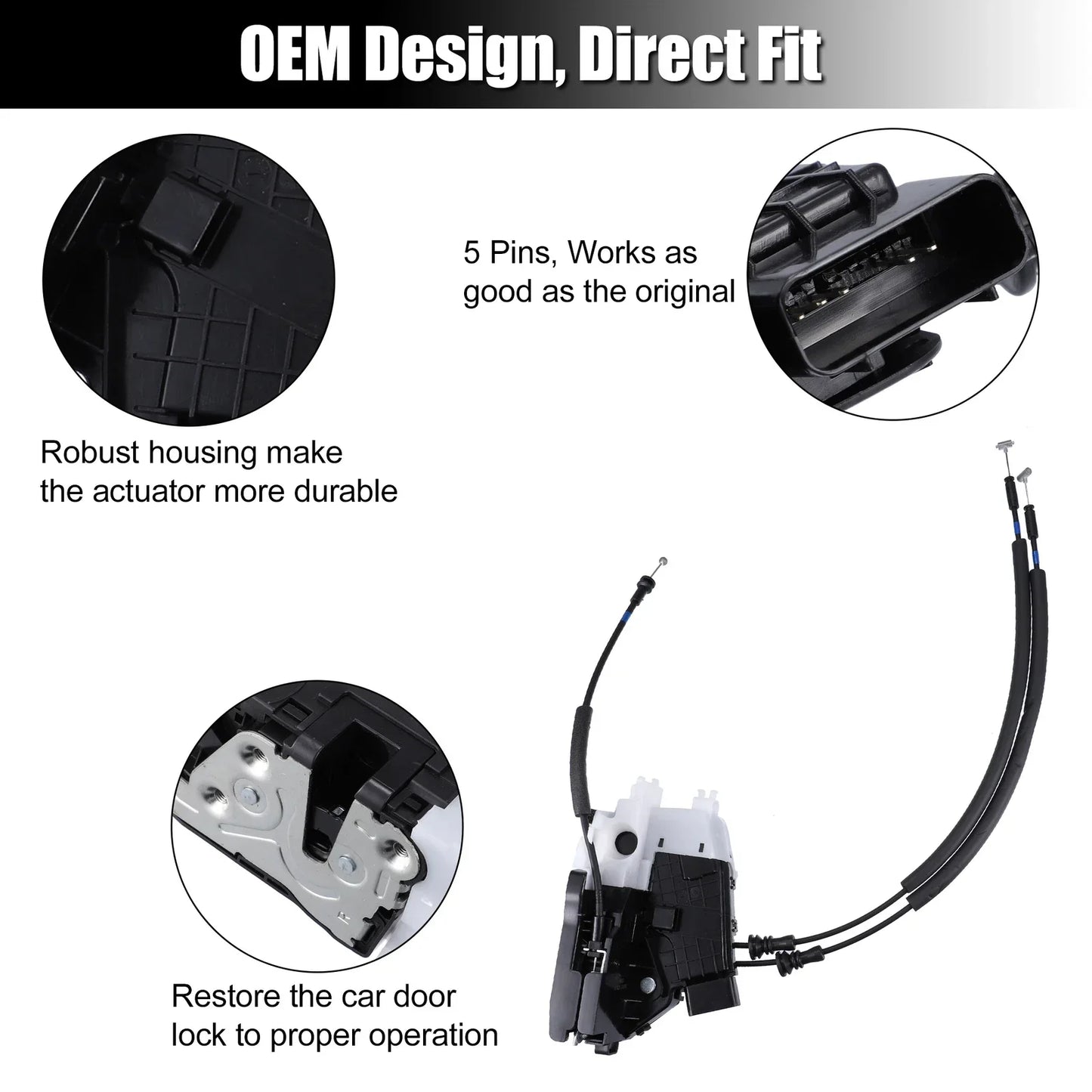 Rear Right Door Latch Lock Actuator for Hyundai Tucson (2016-2019)