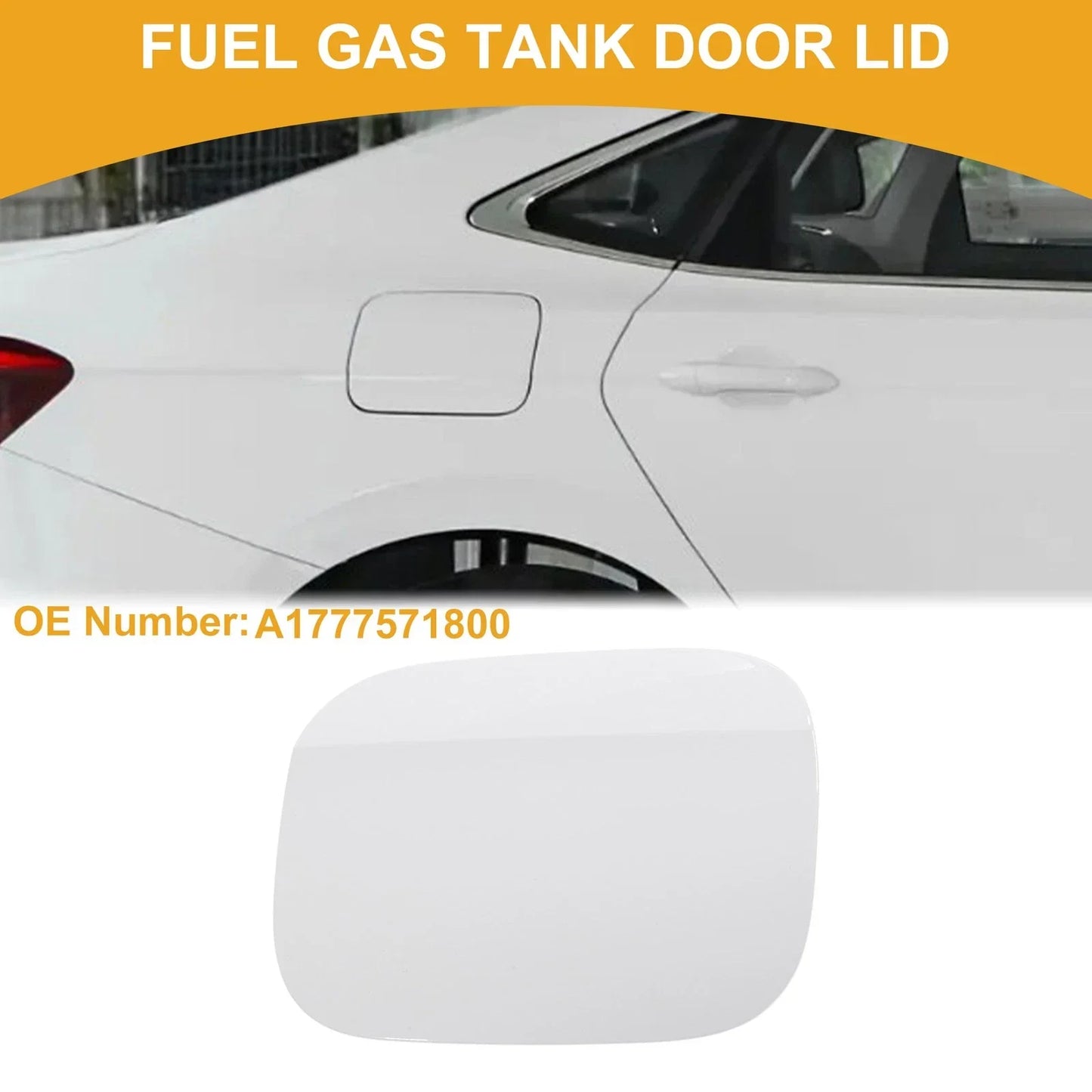 Fuel Tank Door Cap for Mercedes-Benz A180 (2019-2021) Clip Type, White