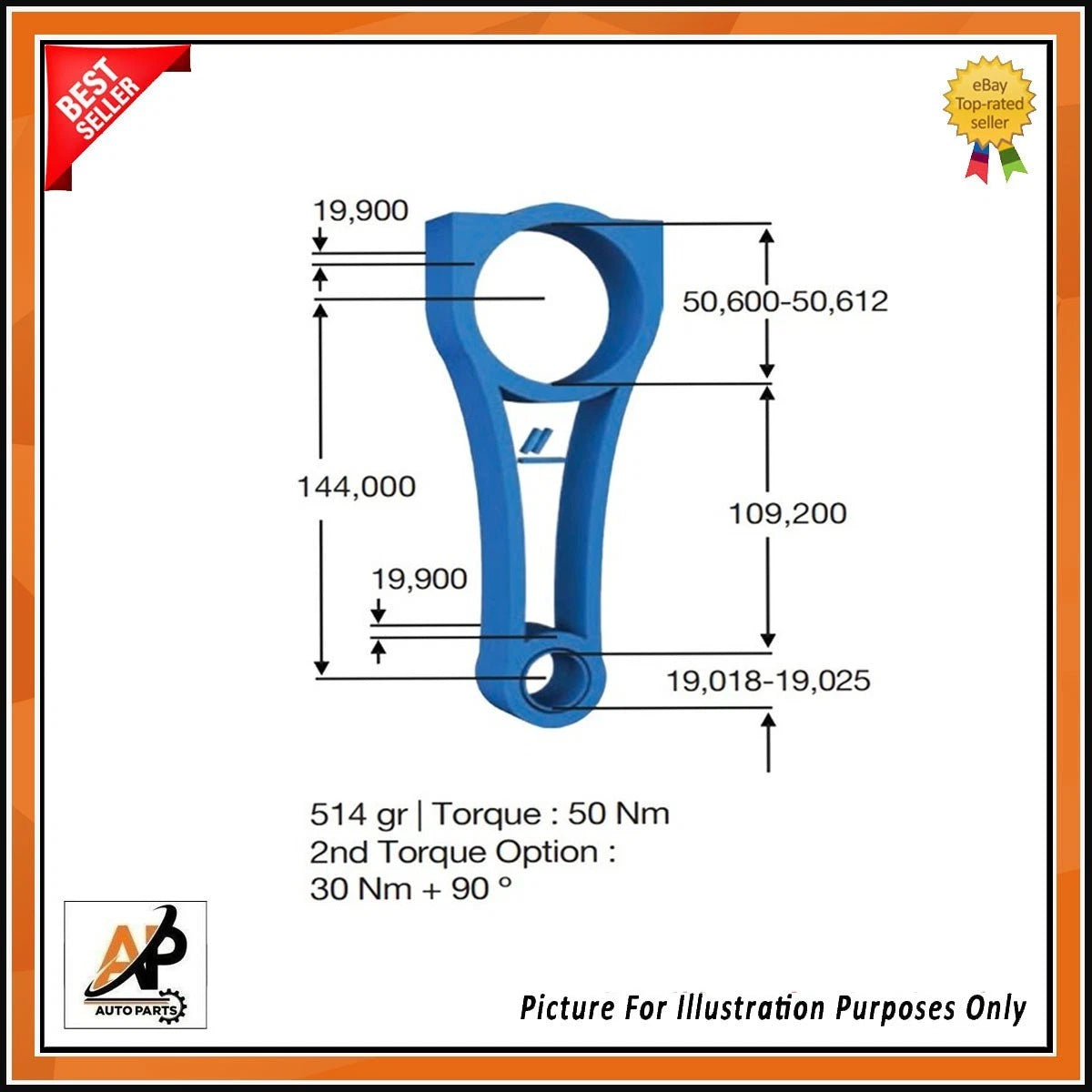 Connecting Rod Set Heavy Duty for Audi A4 B9 (2017–2024)