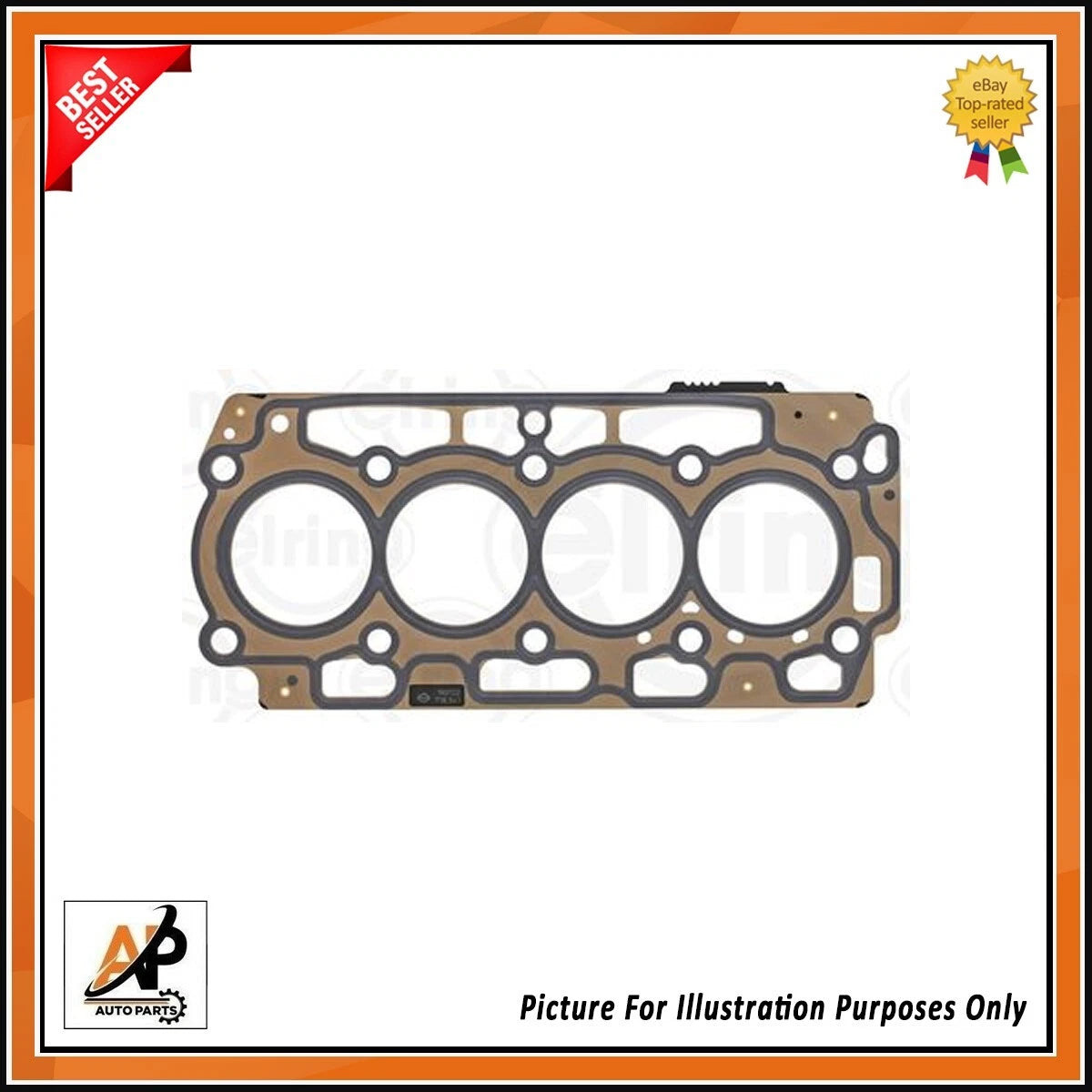Engine Head Gasket with Notches for Citroen Jumpy 1.6 HDi (2007–2016)