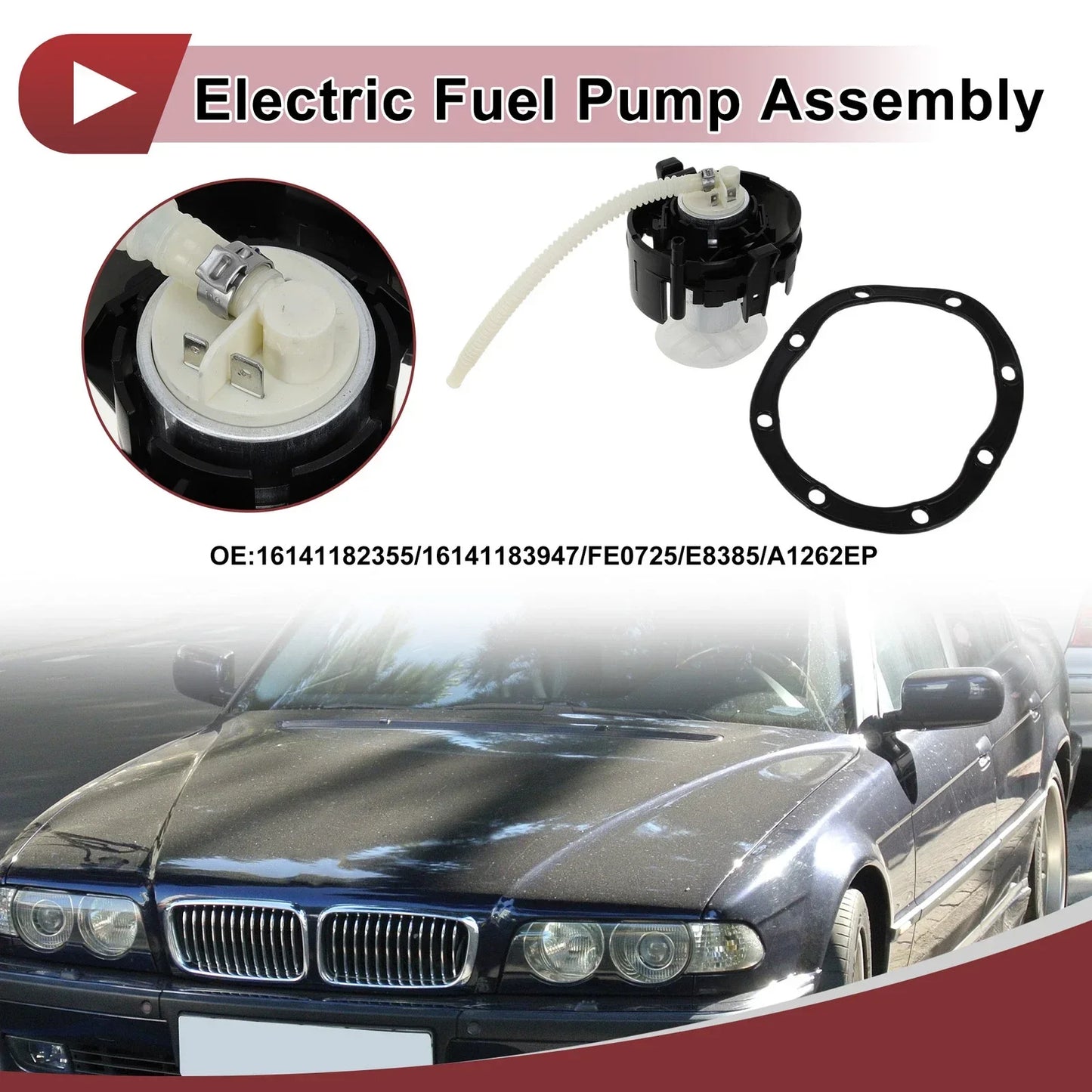 Electric Fuel Pump Assembly for BMW 740i 740iL 750iL (1995 - 2001)